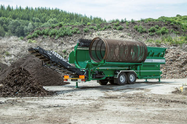 Komptech: Kompletní řada techniky pro všechny klíčové fáze zpracování komunálního, průmyslového odpadu a biomasy